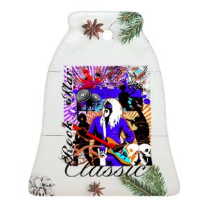 Guitar Rock Star Hero Classic Ceramic Bell Ornament