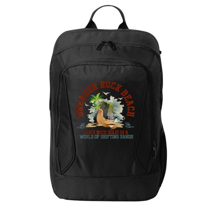 GodS Rock Solid Breaker Rock Beach Vbs 2024 Christian City Backpack