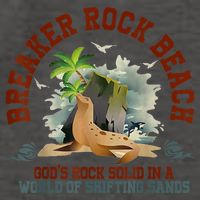 GodS Rock Solid Breaker Rock Beach Vbs 2024 Christian Vector Backpack