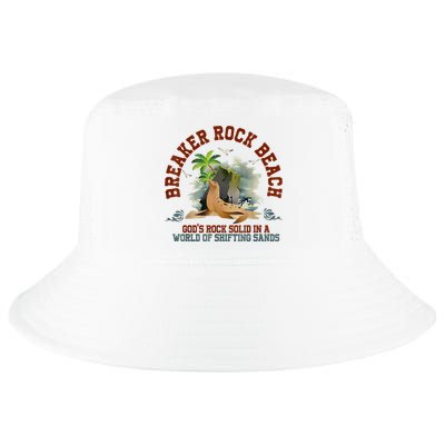 GodS Rock Solid Breaker Rock Beach Vbs 2024 Christian Cool Comfort Performance Bucket Hat