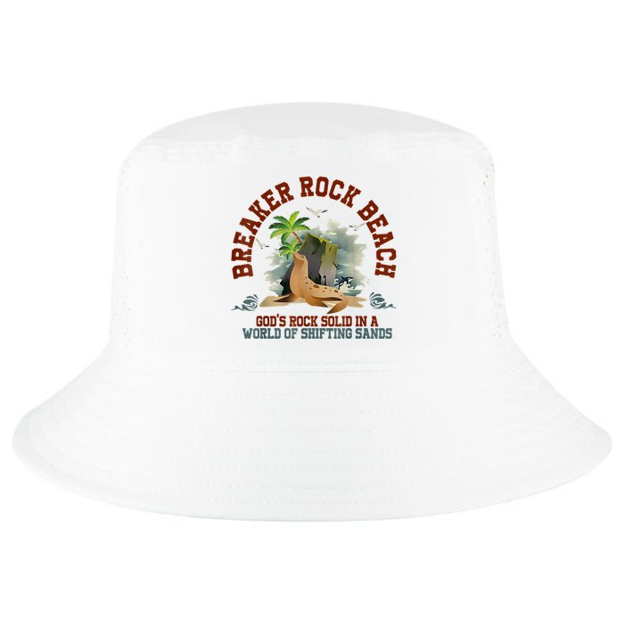 GodS Rock Solid Breaker Rock Beach Vbs 2024 Christian Cool Comfort Performance Bucket Hat