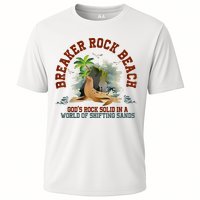 GodS Rock Solid Breaker Rock Beach Vbs 2024 Christian Cooling Performance Crew T-Shirt