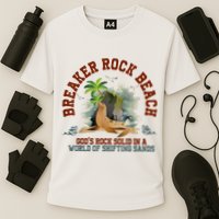 GodS Rock Solid Breaker Rock Beach Vbs 2024 Christian Cooling Performance Crew T-Shirt