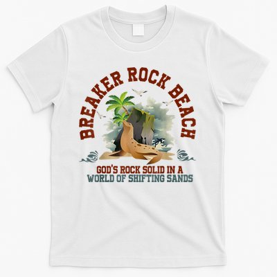 GodS Rock Solid Breaker Rock Beach Vbs 2024 Christian T-Shirt