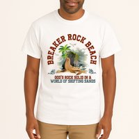 GodS Rock Solid Breaker Rock Beach Vbs 2024 Christian Tall T-Shirt