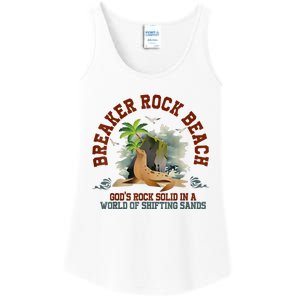 GodS Rock Solid Breaker Rock Beach Vbs 2024 Christian Ladies Essential Tank