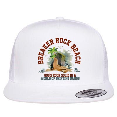 GodS Rock Solid Breaker Rock Beach Vbs 2024 Christian Flatbill Hat