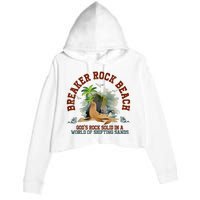 GodS Rock Solid Breaker Rock Beach Vbs 2024 Christian Crop Fleece Hoodie