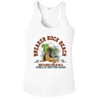 GodS Rock Solid Breaker Rock Beach Vbs 2024 Christian Ladies PosiCharge Competitor Racerback Tank