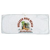 GodS Rock Solid Breaker Rock Beach Vbs 2024 Christian Large Microfiber Waffle Golf Towel