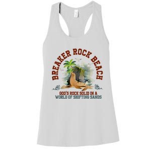 GodS Rock Solid Breaker Rock Beach Vbs 2024 Christian Women's Racerback Tank