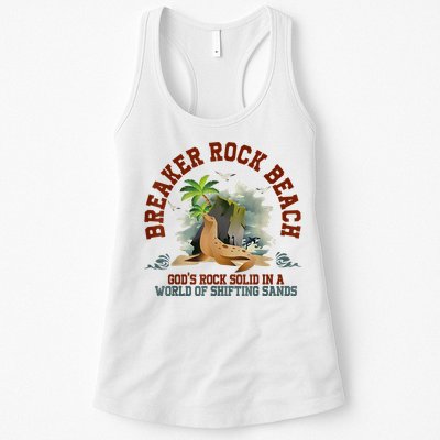 GodS Rock Solid Breaker Rock Beach Vbs 2024 Christian Womens Tank Top