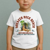 GodS Rock Solid Breaker Rock Beach Vbs 2024 Christian Toddler T-Shirt