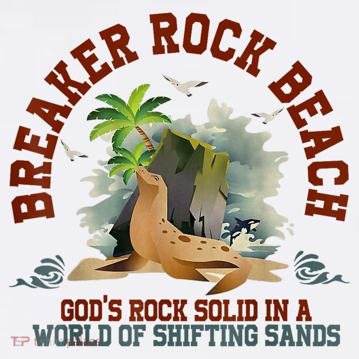 GodS Rock Solid Breaker Rock Beach Vbs 2024 Christian Toddler T-Shirt