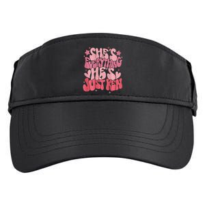 Groovy Retro Shes Everything Hes Just Ken Adult Drive Performance Visor