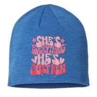 Groovy Retro Shes Everything Hes Just Ken Sustainable Beanie