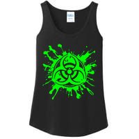 Green Radioactive Symbol Biohazard Symbol Radiation Nuclear Ladies Essential Tank