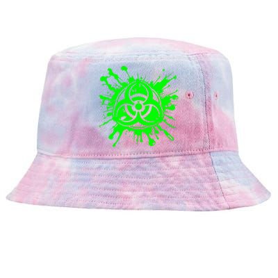 Green Radioactive Symbol Biohazard Symbol Radiation Nuclear Tie-Dyed Bucket Hat