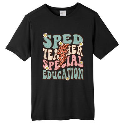 Groovy Retro Sped Teacher Life Special Education Crew Floral Great Gift Tall Fusion ChromaSoft Performance T-Shirt