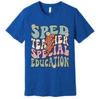 Groovy Retro Sped Teacher Life Special Education Crew Floral Great Gift Premium T-Shirt