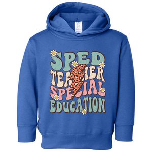 Groovy Retro Sped Teacher Life Special Education Crew Floral Great Gift Toddler Hoodie