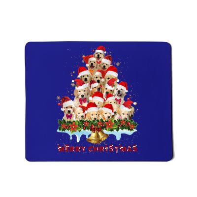 Golden Retriever Santa Hat Xmas Dogs Merry Christmas Graphic Gift Mousepad