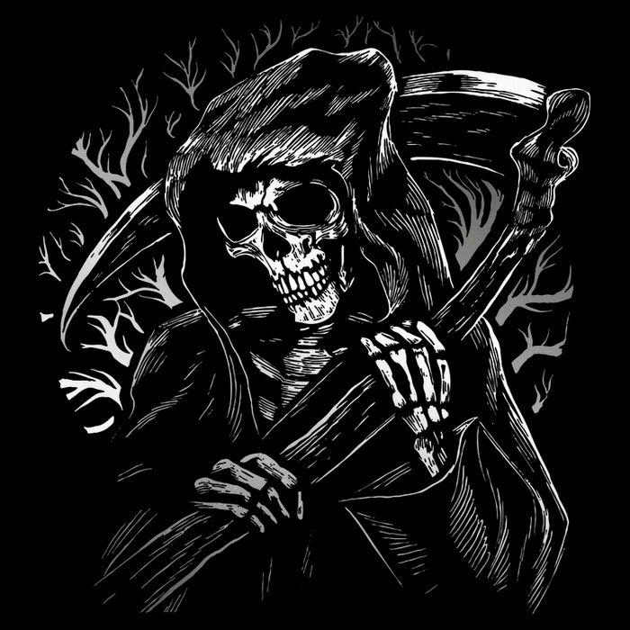 Grim Reaper Skull Death Scythe Dead Gothic Horror City Backpack