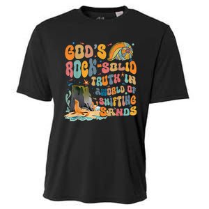 GodS Rock Solid Breaker Rock Beach Vbs 2024 Cooling Performance Crew T-Shirt