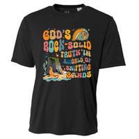 GodS Rock Solid Breaker Rock Beach Vbs 2024 Cooling Performance Crew T-Shirt