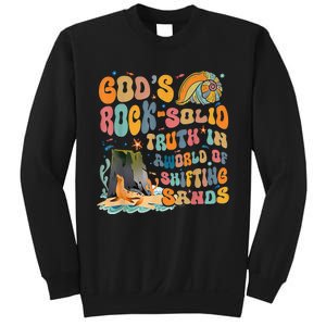 GodS Rock Solid Breaker Rock Beach Vbs 2024 Sweatshirt