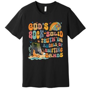 GodS Rock Solid Breaker Rock Beach Vbs 2024 Premium T-Shirt