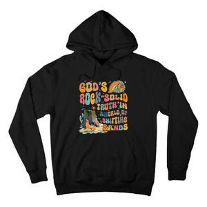 GodS Rock Solid Breaker Rock Beach Vbs 2024 Tall Hoodie