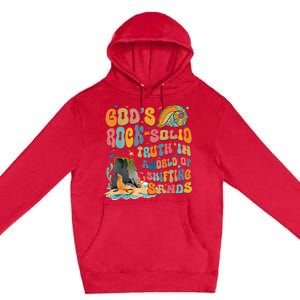 GodS Rock Solid Breaker Rock Beach Vbs 2024 Premium Pullover Hoodie