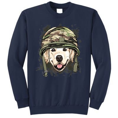 Golden Retriever Soldier Veteran Dog Army Dog Lover Sweatshirt