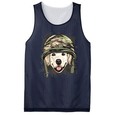 Golden Retriever Soldier Veteran Dog Army Dog Lover Mesh Reversible Basketball Jersey Tank