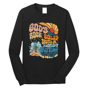 Gods Rock Solid Breaker Rock Beach Vbs 2024 Christian Gift Long Sleeve Shirt