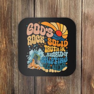 Gods Rock Solid Breaker Rock Beach Vbs 2024 Christian Gift Coaster