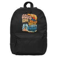 Gods Rock Solid Breaker Rock Beach Vbs 2024 Christian Gift 16 in Basic Backpack