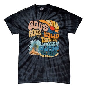 Gods Rock Solid Breaker Rock Beach Vbs 2024 Christian Gift Tie-Dye T-Shirt