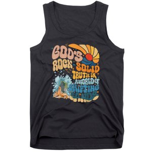 Gods Rock Solid Breaker Rock Beach Vbs 2024 Christian Gift Tank Top