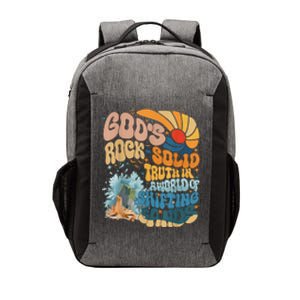 Gods Rock Solid Breaker Rock Beach Vbs 2024 Christian Gift Vector Backpack