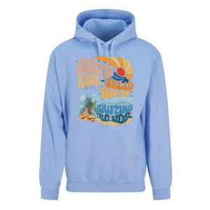 Gods Rock Solid Breaker Rock Beach Vbs 2024 Christian Gift Unisex Surf Hoodie