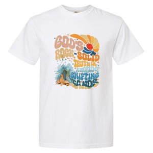 Gods Rock Solid Breaker Rock Beach Vbs 2024 Christian Gift Garment-Dyed Heavyweight T-Shirt