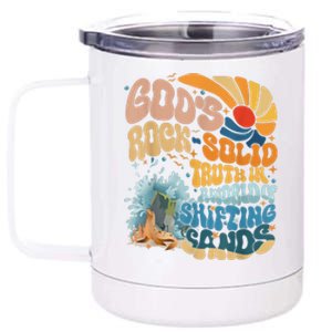 Gods Rock Solid Breaker Rock Beach Vbs 2024 Christian Gift 12 oz Stainless Steel Tumbler Cup