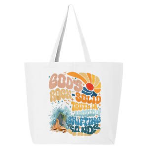 Gods Rock Solid Breaker Rock Beach Vbs 2024 Christian Gift 25L Jumbo Tote