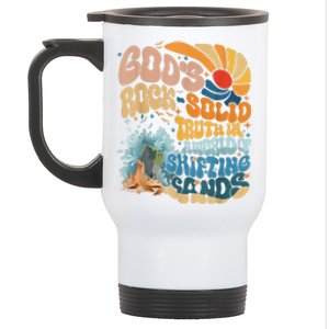 Gods Rock Solid Breaker Rock Beach Vbs 2024 Christian Gift Stainless Steel Travel Mug