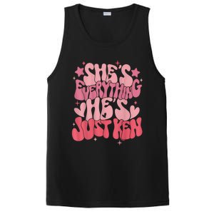 Groovy Retro Shes Everything Hes Just Ken (Word On Back) PosiCharge Competitor Tank