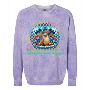 Gods Rock Solid Truth In A World Breaker Rock Beach Vbs 2024 Colorblast Crewneck Sweatshirt