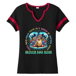 Gods Rock Solid Truth In A World Breaker Rock Beach Vbs 2024 Ladies Halftime Notch Neck Tee