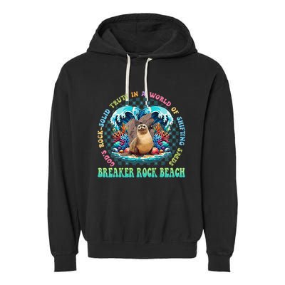 Gods Rock Solid Truth In A World Breaker Rock Beach Vbs 2024 Garment-Dyed Fleece Hoodie